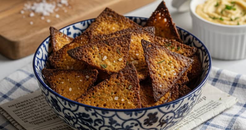 Chips de galette bretonne au Airfryer express croustillantes et dorées