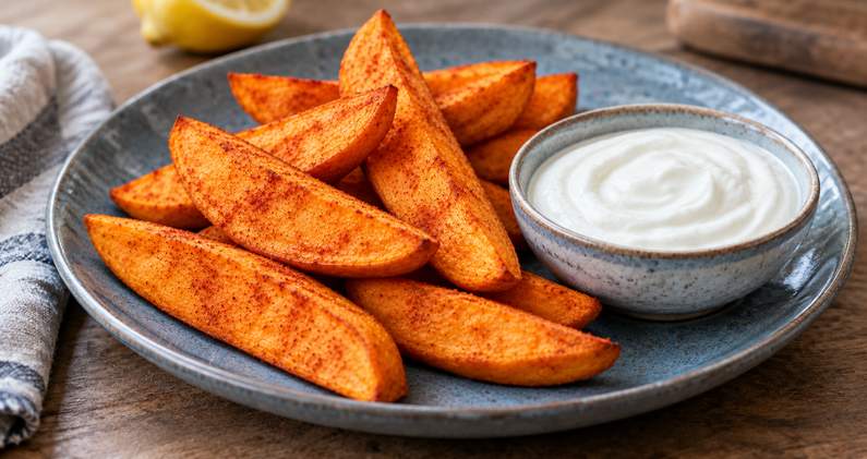 Patates douces au paprika à l’airfryer